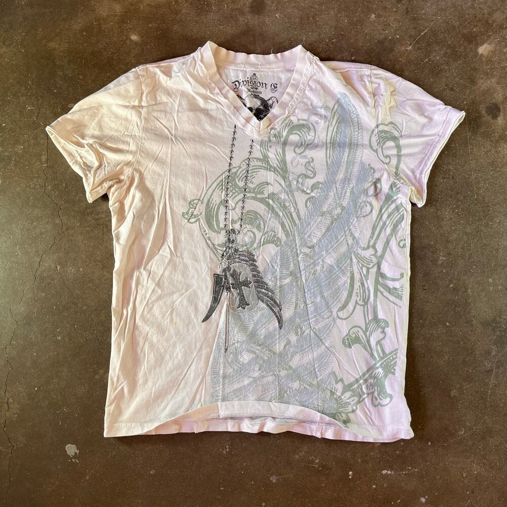 Y2K AOP Women's division Los Angeles Graphic T-shirt medium